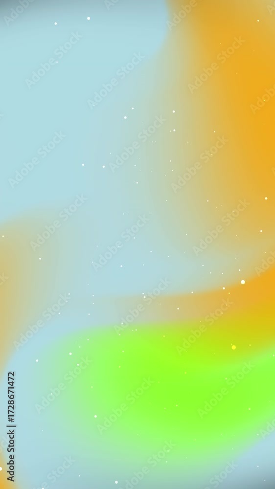 Aufkleber fluid gradient animation with shimmering particles in vibrant hues and subtle shifts