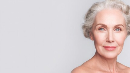 Older woman with white hair representing agetech subscription trends and the future of technology for seniors