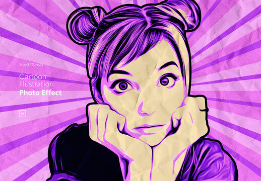 Cartoon Illustration Photo Effect