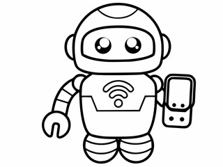 cartoon robot character