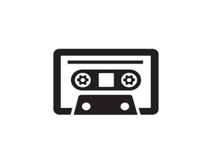 Obraz premium Sound and Video Recording Icon in Stylish Silhouette Vector Illustration Artwork