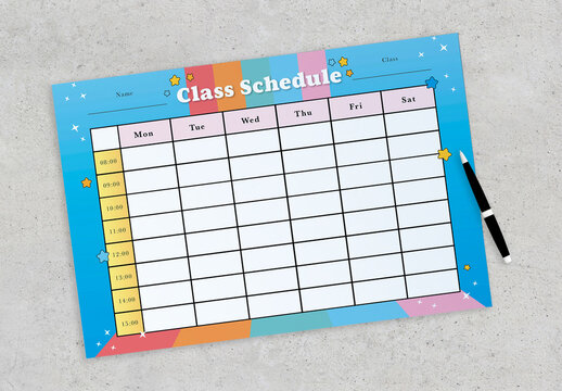 Kids Class Schedule