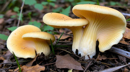 Otidea bufonia, known as split goblet or rabbit-ear cup fungus, wild mushroom from Finland