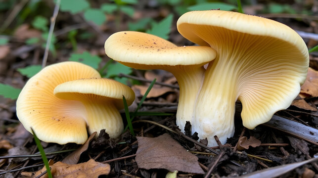Otidea bufonia, known as split goblet or rabbit-ear cup fungus, wild mushroom from Finland