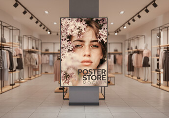 Clothing Store Poster Mockup