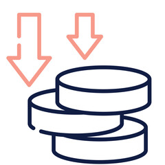 Stacked Coins Upload Icon