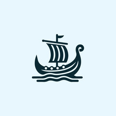 Viking Ship Logo