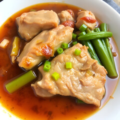 Chinese traditional cuisine, braised pork.