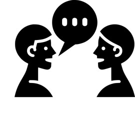 Obraz premium Icono de Conversación, Consulta, Comunicación