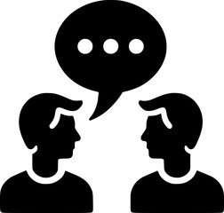 Icono de Conversaci&oacute;n, Consulta, Comunicaci&oacute;n