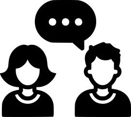 Icono de Conversaci&oacute;n, Consulta, Comunicaci&oacute;n