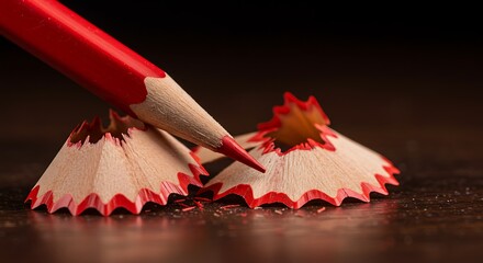 Red pencil sharpening process