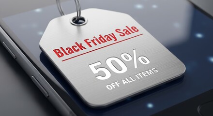 Black Friday Sale Discount Offer on Mobile.