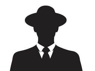 Blogger Content Creation Symbol in Professional Silhouette Vector Illustration Design