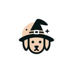 Halloween Witch Dog Vector Illustration for Spooky Celebrations