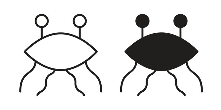 Spaghetti Monster Flying icon clipart and lineart vector symbols