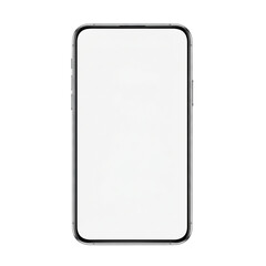 Modern smartphone isolated on transparent background