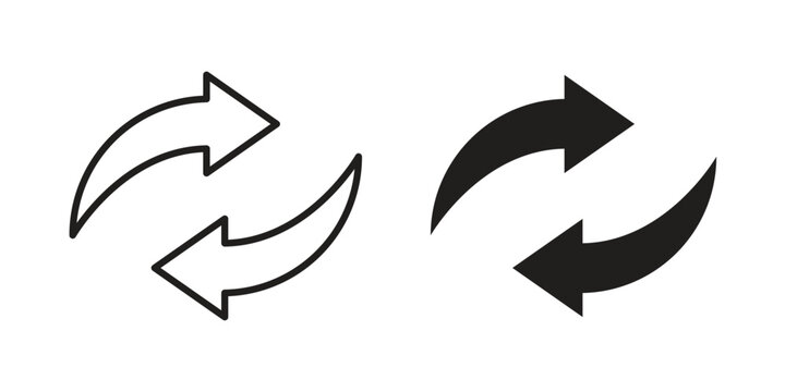 Replace icon clipart and lineart vector symbols