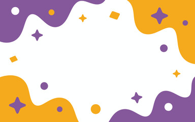 Playful colorful abstract vector illustration with swirls shapes and stars scalable eps icon silhouette vector illustration white background
