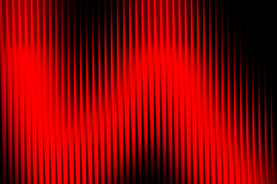 Vibrant abstract red vertical stripes pattern with subtle glitch effects and dark tones