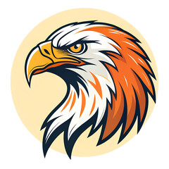Eagle head vector illustration for logo design or graphic design projects mascot symbol and icon