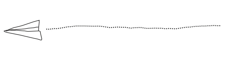 Paperplane outline simple  sketch design illustration.eps