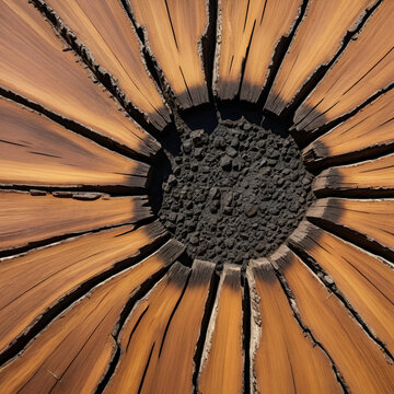 Madeira de Calamander com veios naturais em close-up
