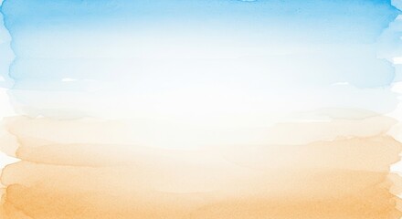 Serene abstract gradient with soft sky and warm sand beach hues