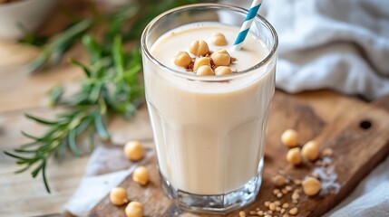 Made from chickpea water and dairy free milk