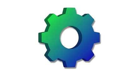 Vibrant Gear Icon - A Symbol of Settings and Configuration.