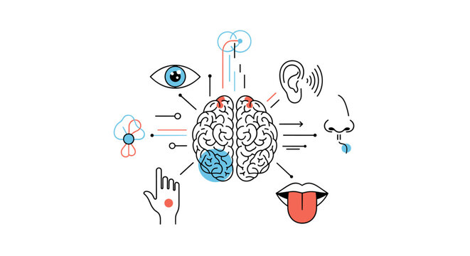 Understanding how the human brain processes sensory input from various organs.