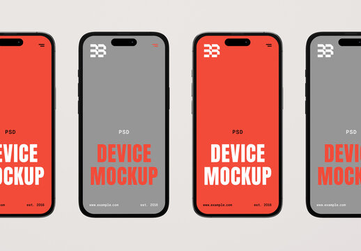 Front View Mobile Mockup
