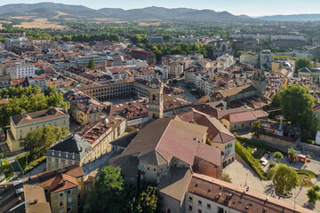 Aerial view of Vitoria-Gasteiz cityscape, Basque Country, Spain