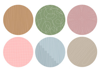 set of colorful patterns