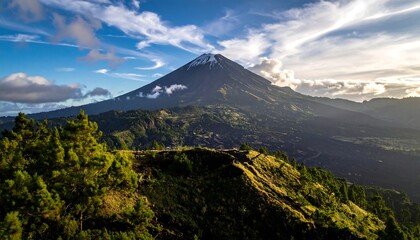 Fototapeta premium Mountain vista at sunrise (5)