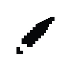  pixel throwing knife silhouette