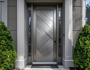 Modern front door of a house