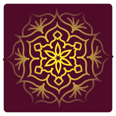 Mandala art hand-drawn