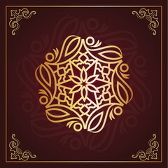 Mandala art hand-drawn