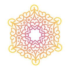 Mandala art hand-drawn