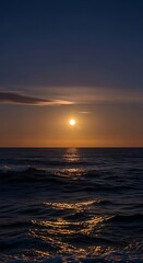 Obraz premium Sunset over ocean horizon