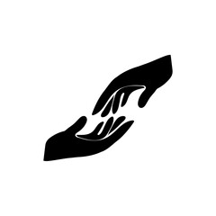 Hand logos can be designed in minimal line art, abstract shapes, or realistic illustrations.