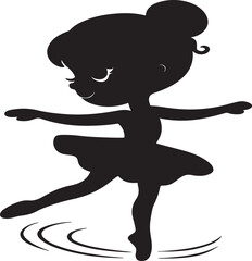 silhouette of a girl