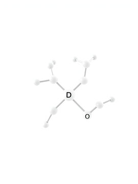 3D image of Deltamethrin skeletal formula - molecular chemical structure of  pyrethroid ester insecticide isolated on white background