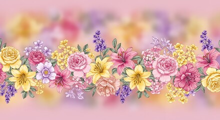 Floral border design