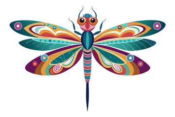 colorful butterfly isolated on white