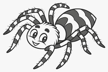 spider on a white background