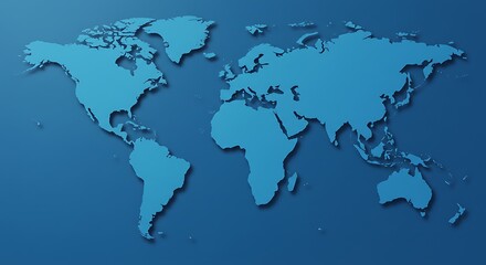 Obraz premium World map illustration