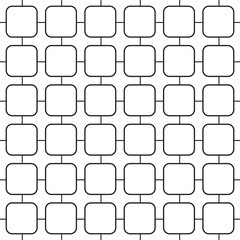 Modern outline rounded square with line pattern design.
