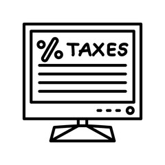 Lcd Taxes Icon